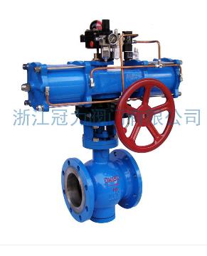 法蘭式V型球閥合流、分流、及流向自由的切換！